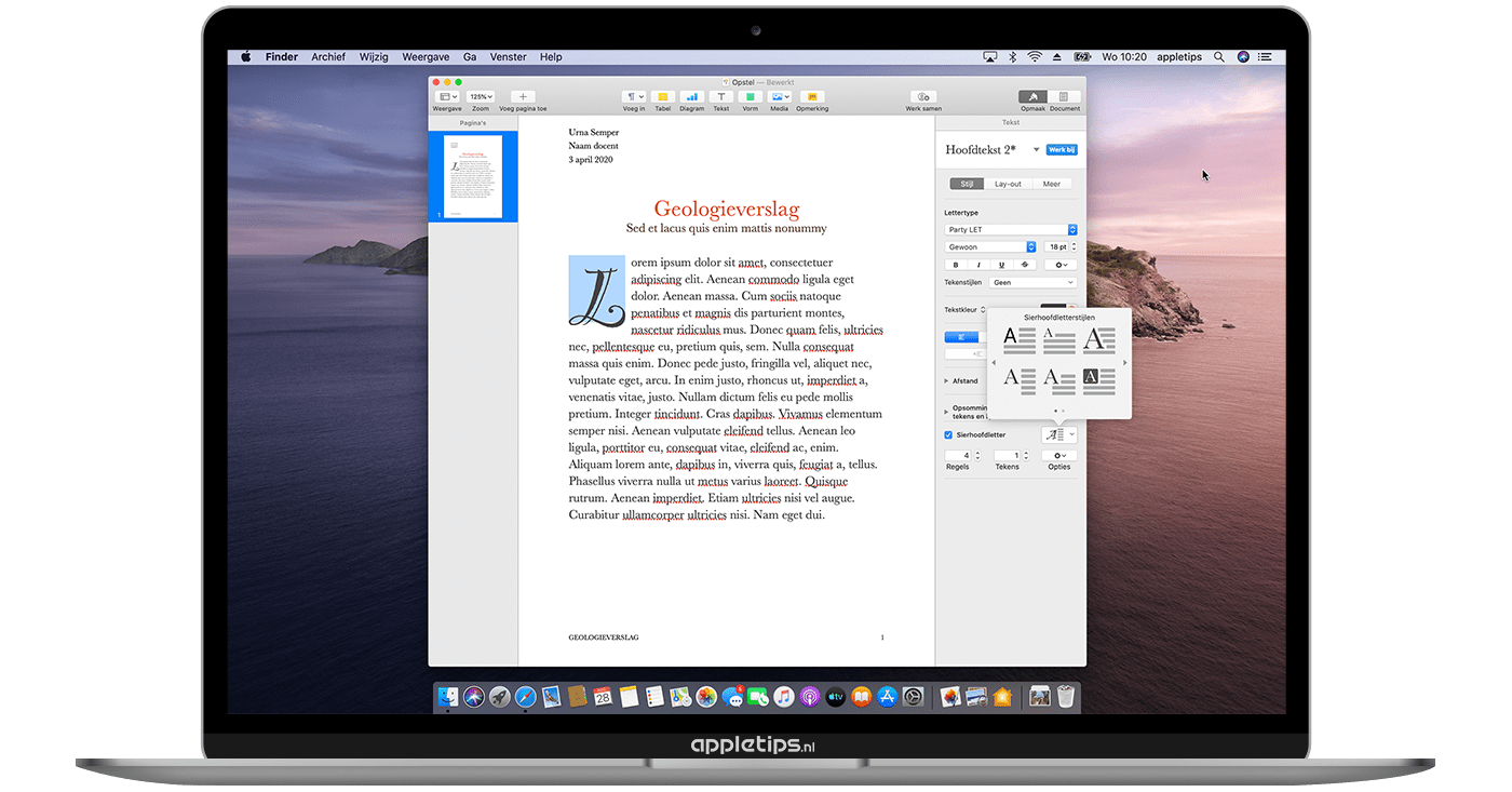 pages help for mac